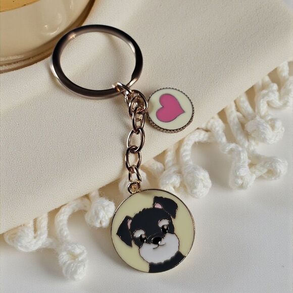 Doggie Heart Keychain Asst.Styles - Picture 2 of 4